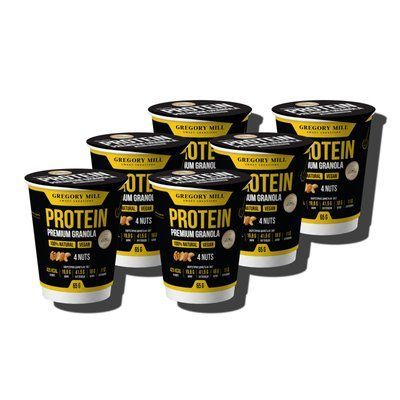 Набір 2Go Протеїнова гранола 4 Горіхи Gregory Mill 4 Nuts Protein Premium Granola (6 &times; 65 г), 390 г GG-10-711 фото