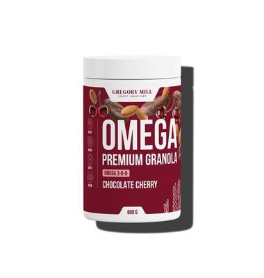Омега-Гранола Шоколад та Вишня Gregory Mill Omega Chocolate Cherry Premium Granola, 600 г GM-01-18 фото