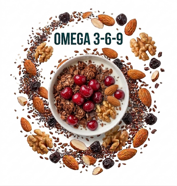 Набір граноли Омега Omega Power Duo Pack Nut & Cranberry, Chocolate Cherry, 1200 г, Gregory Mill GG-10-511 фото