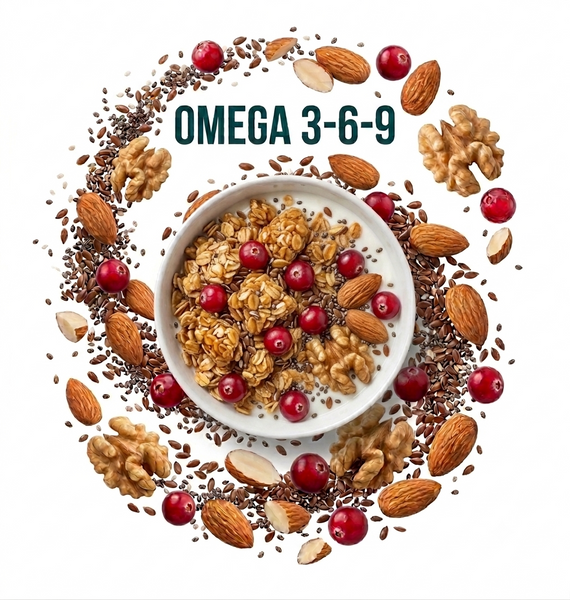 Набір граноли Омега Omega Power Duo Pack Nut & Cranberry, Chocolate Cherry, 1200 г, Gregory Mill GG-10-511 фото