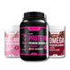 Набір граноли Triple Power Granola Set: Protein Wild Berries Granola, Collagen Strawberry Coconut Granola та Omega Chocolate Cherry Granola, 2200 г, Gregory Mill GG-10-512 фото 1
